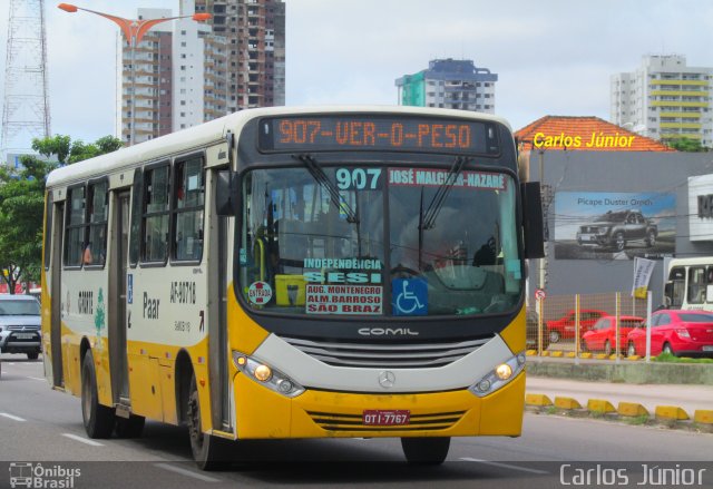 Viação Forte AF-90718 na cidade de Belém, Pará, Brasil, por Carlos Júnior. ID da foto: 4904758.