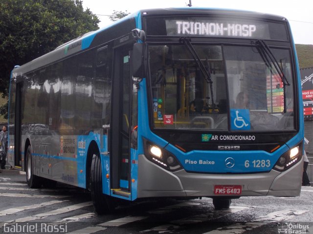Viação Cidade Dutra 6 1283 na cidade de São Paulo, São Paulo, Brasil, por Gabriel Rossi . Número da foto: #4905622.