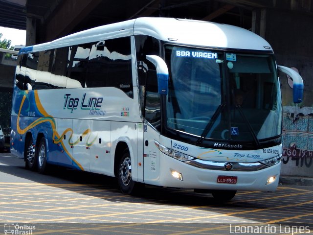 Top Line Turismo RJ 659.002 na cidade de Rio de Janeiro, Rio de Janeiro, Brasil, por Leonardo Lopes. ID da foto: 4907861.