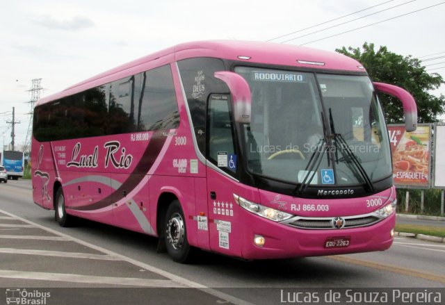 Lual Rio Turismo e Fretamento 3000 na cidade de Campos dos Goytacazes, Rio de Janeiro, Brasil, por Lucas de Souza Pereira. Número da foto: #4905499.