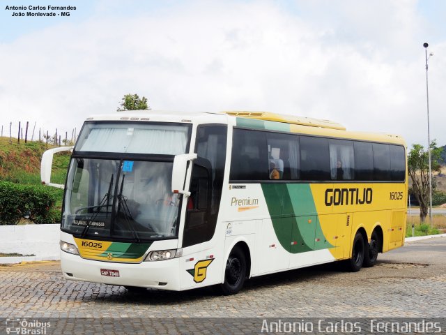 Empresa Gontijo de Transportes 16025 na cidade de João Monlevade, Minas Gerais, Brasil, por Antonio Carlos Fernandes. ID da foto: 4906305.