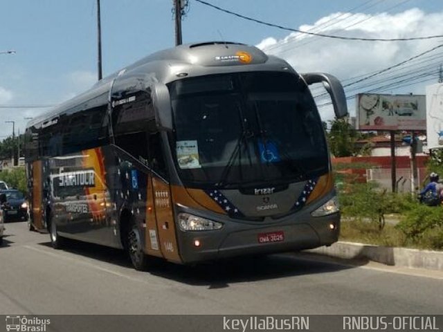 Saratour Transportes e Turismo 1446 na cidade de Natal, Rio Grande do Norte, Brasil, por Keylla Pinto. Número da foto: #4906138.