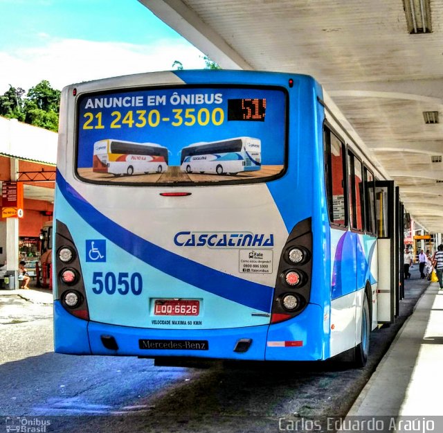 Viação Cascatinha 5050 na cidade de Petrópolis, Rio de Janeiro, Brasil, por Carlos Eduardo Araújo dos Santos. Número da foto: #4906253.