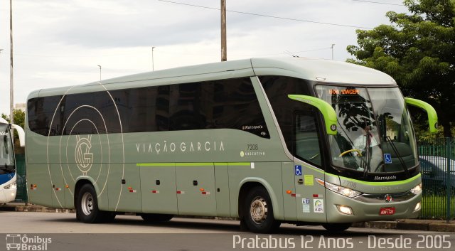 Viação Garcia 7208 na cidade de São Paulo, São Paulo, Brasil, por Cristiano Soares da Silva. Número da foto: #4911455.