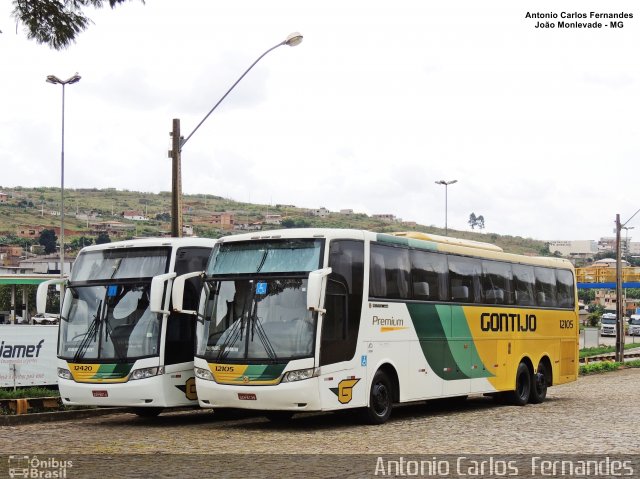 Empresa Gontijo de Transportes 12105 na cidade de João Monlevade, Minas Gerais, Brasil, por Antonio Carlos Fernandes. ID da foto: 4910875.