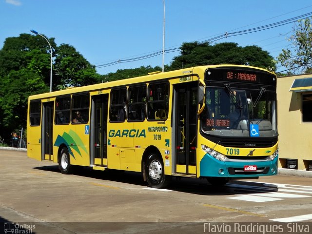 Viação Garcia 7019 na cidade de Maringá, Paraná, Brasil, por Flavio Rodrigues Silva. Número da foto: #4910565.