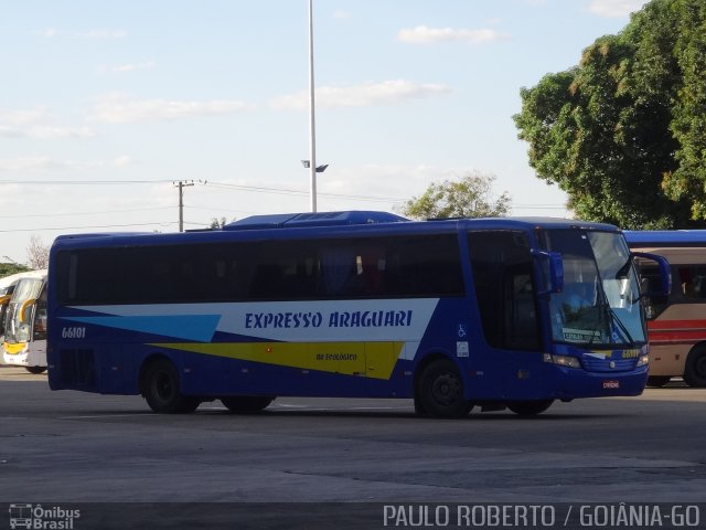 Expresso Araguari 66101 na cidade de Goiânia, Goiás, Brasil, por Paulo Roberto de Morais Amorim. Número da foto: #4913712.