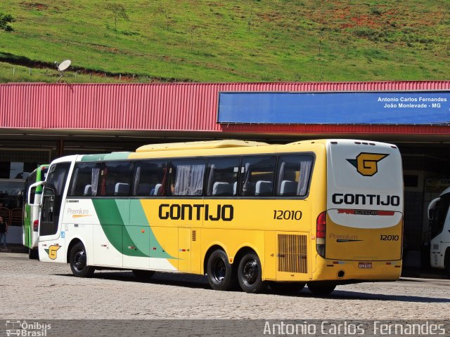 Empresa Gontijo de Transportes 12010 na cidade de João Monlevade, Minas Gerais, Brasil, por Antonio Carlos Fernandes. ID da foto: 4912801.