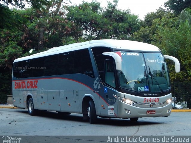 Viação Santa Cruz 214140 na cidade de São Paulo, São Paulo, Brasil, por André Luiz Gomes de Souza. ID da foto: 4914590.