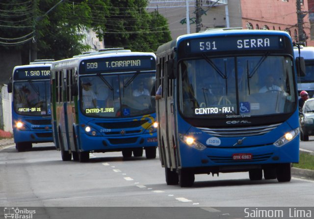 Metropolitana Transportes e Serviços 11078 na cidade de Cariacica, Espírito Santo, Brasil, por Saimom  Lima. ID da foto: 4914175.