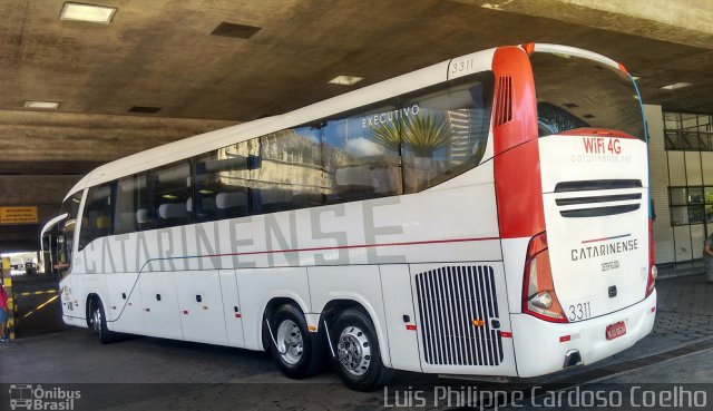 Auto Viação Catarinense 3311 na cidade de Belo Horizonte, Minas Gerais, Brasil, por Luis Philippe Cardoso Coelho. Número da foto: #4916664.