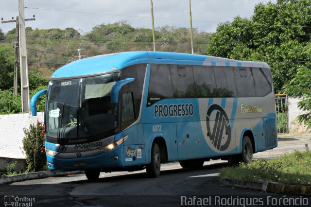 Auto Viação Progresso 6072 na cidade de Aracaju, Sergipe, Brasil, por Rafael Rodrigues Forencio. ID da foto: 4914899.