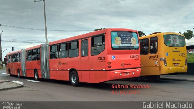 Araucária Transportes Coletivos LD003 na cidade de Curitiba, Paraná, Brasil, por Gabriel Machado. ID da foto: 4917349.