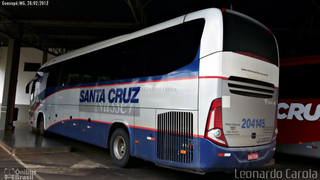 Viação Santa Cruz 204145 na cidade de Guaxupé, Minas Gerais, Brasil, por Leonardo Carola. Número da foto: #4918969.