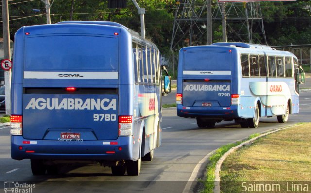 Viação Águia Branca 9780 na cidade de Vitória, Espírito Santo, Brasil, por Saimom  Lima. ID da foto: 4918230.