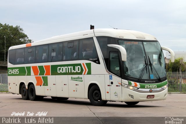 Empresa Gontijo de Transportes 21495 na cidade de Curitiba, Paraná, Brasil, por Patrick  Luis Aifeld. Número da foto: #4918098.