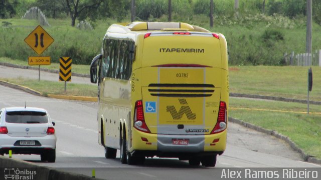 Viação Itapemirim 60783 na cidade de Roseira, São Paulo, Brasil, por Alex Ramos Ribeiro. ID da foto: 4919132.