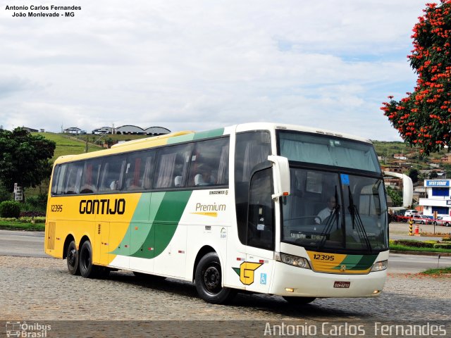 Empresa Gontijo de Transportes 12395 na cidade de João Monlevade, Minas Gerais, Brasil, por Antonio Carlos Fernandes. ID da foto: 4919811.