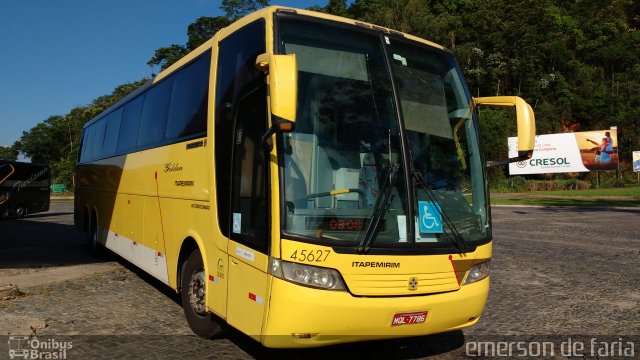 Viação Itapemirim 45627 na cidade de Manhuaçu, Minas Gerais, Brasil, por Emerson Leite de Andrade. Número da foto: #4920649.