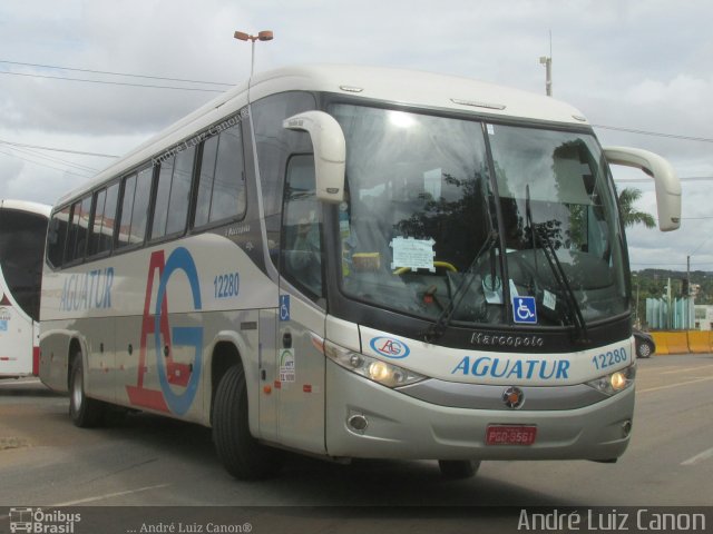 Aguatur Transporte e Turismo 12280 na cidade de Goiânia, Goiás, Brasil, por André Luiz Canon. ID da foto: 4920198.