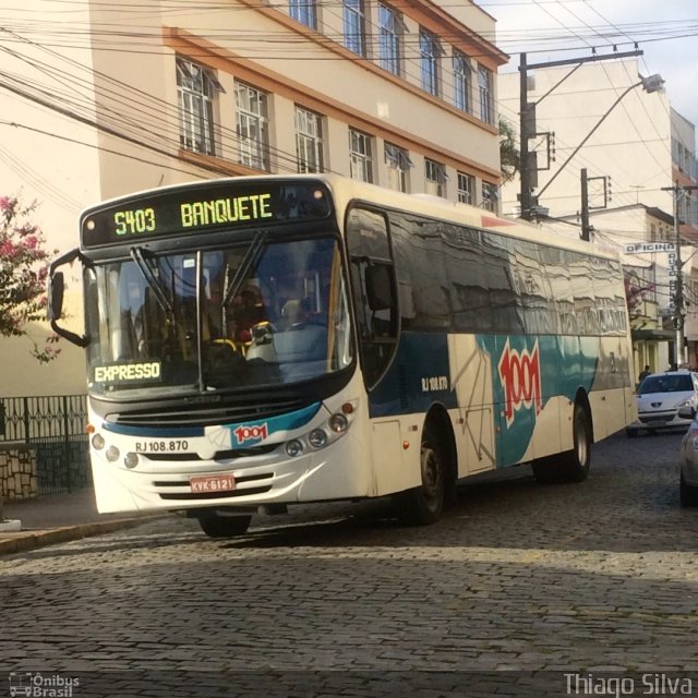 Auto Viação 1001 RJ 108.870 na cidade de Nova Friburgo, Rio de Janeiro, Brasil, por Thiago Silva. Número da foto: #4920664.