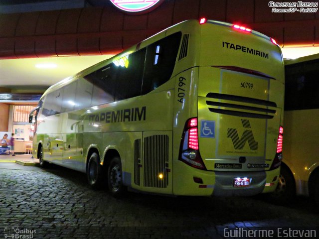 Viação Itapemirim 60799 na cidade de Registro, São Paulo, Brasil, por Guilherme Estevan. ID da foto: 4919693.