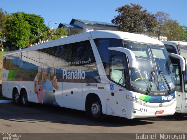 Planalto Transportes 1711 na cidade de Santana do Livramento, Rio Grande do Sul, Brasil, por Gabriel  Morosoli. ID da foto: 4878863.