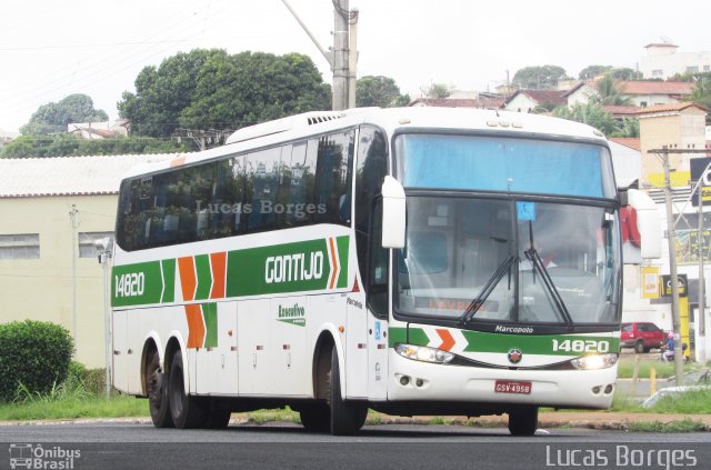 Empresa Gontijo de Transportes 14820 na cidade de Araxá, Minas Gerais, Brasil, por Lucas Borges . Número da foto: #4879997.
