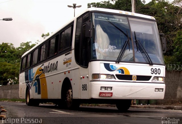 Empresas de Transportes Santana e São Paulo 980 na cidade de Salvador, Bahia, Brasil, por Felipe Pessoa de Albuquerque. Número da foto: #4879941.
