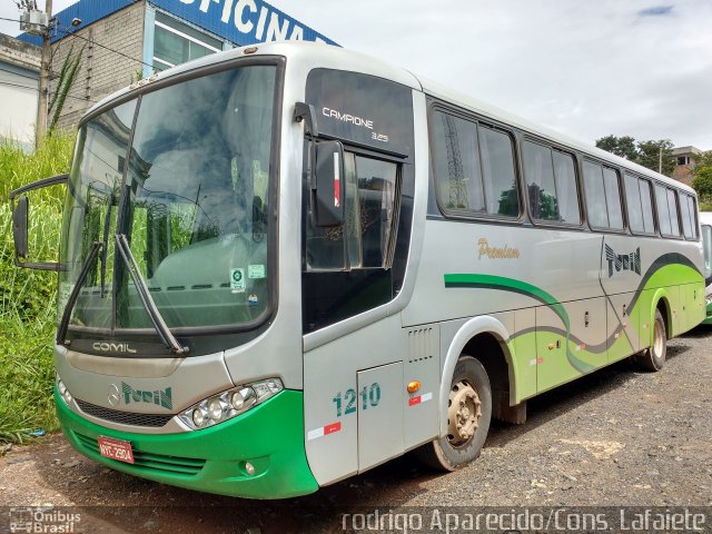 Turin Transportes 1210 na cidade de Conselheiro Lafaiete, Minas Gerais, Brasil, por Rodrigo  Aparecido. ID da foto: 4880261.