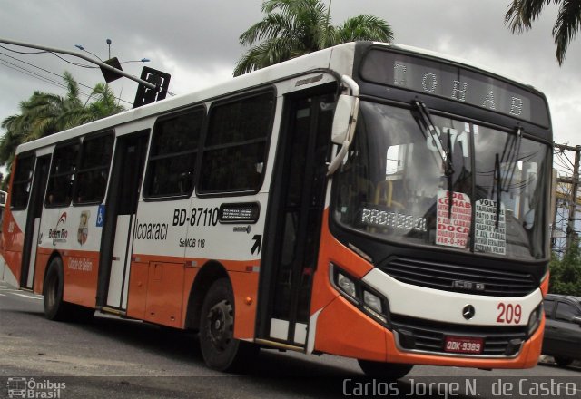 Belém Rio Transportes BD-87110 na cidade de Belém, Pará, Brasil, por Carlos Jorge N.  de Castro. ID da foto: 4879669.