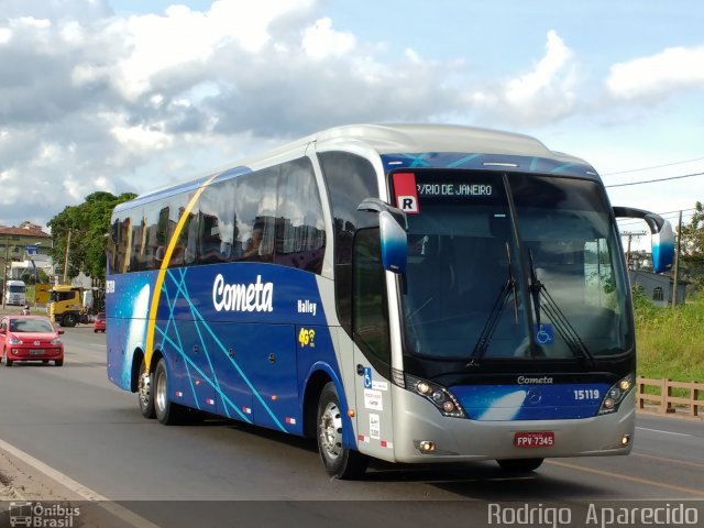 Viação Cometa 15119 na cidade de Conselheiro Lafaiete, Minas Gerais, Brasil, por Rodrigo  Aparecido. ID da foto: 4879162.