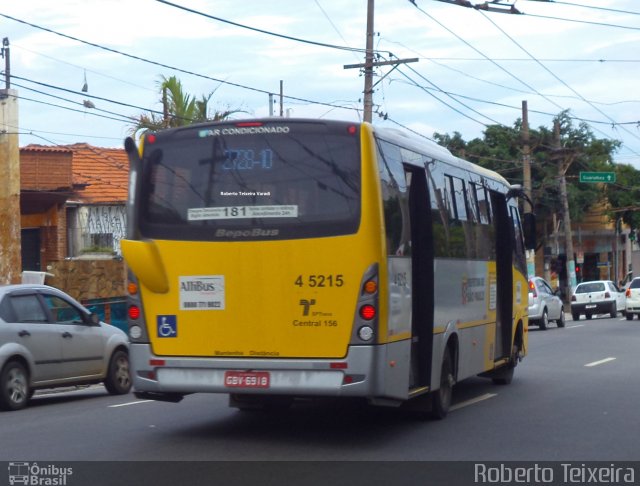 Allibus Transportes 4 5215 na cidade de São Paulo, São Paulo, Brasil, por Roberto Teixeira. ID da foto: 4879982.