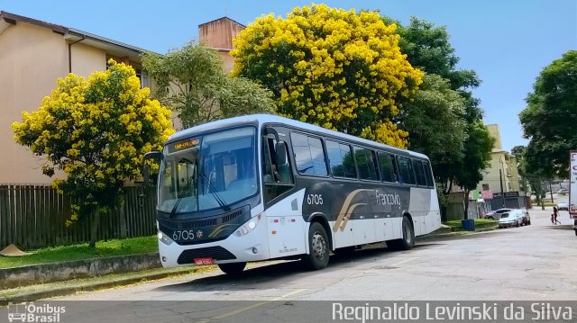 Francovig Transportes Coletivos 6705 na cidade de Curitiba, Paraná, Brasil, por Reginaldo Levinski da Silva. ID da foto: 4878826.