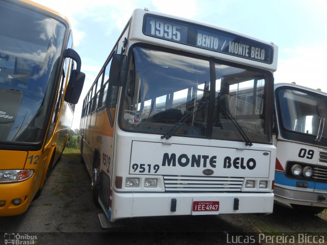 Viação Monte Belo 9519 na cidade de Monte Belo do Sul, Rio Grande do Sul, Brasil, por Lucas Pereira Bicca. ID da foto: 4879371.