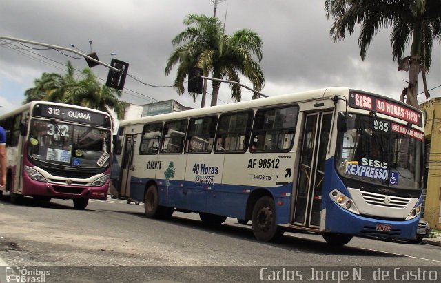 Viação Forte AF-98512 na cidade de Belém, Pará, Brasil, por Carlos Jorge N.  de Castro. Número da foto: #4879683.