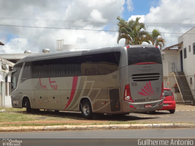 Expresso Line Tour 1701 na cidade de Araxá, Minas Gerais, Brasil, por Guilherme Antonio. ID da foto: 4879053.