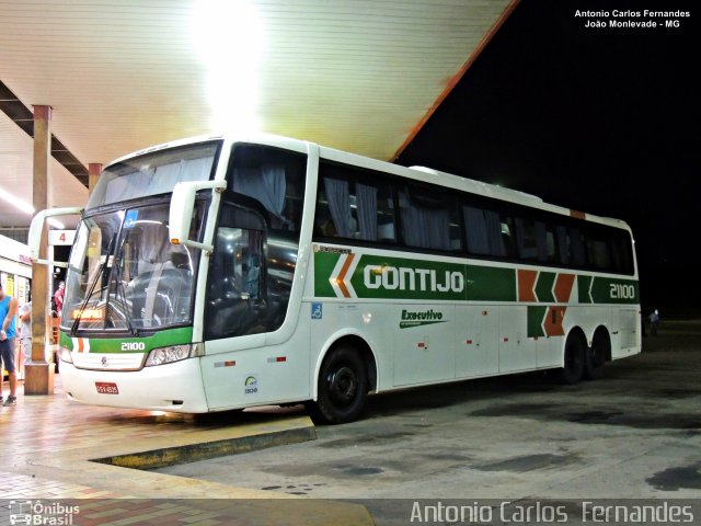 Empresa Gontijo de Transportes 21100 na cidade de João Monlevade, Minas Gerais, Brasil, por Antonio Carlos Fernandes. Número da foto: #4879213.