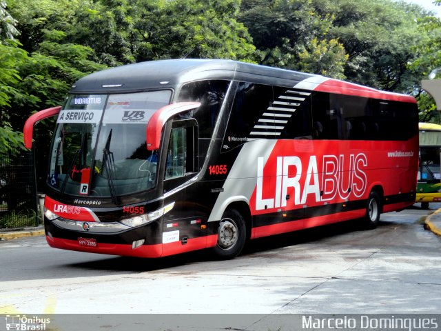 Lirabus 14055 na cidade de São Paulo, São Paulo, Brasil, por Marcelo Domingues. Número da foto: #4879969.