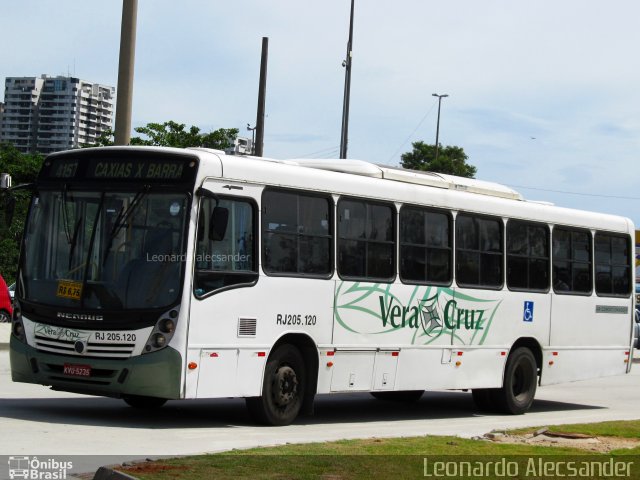 Viação Vera Cruz RJ 205.120 na cidade de Rio de Janeiro, Rio de Janeiro, Brasil, por Leonardo Alecsander. Número da foto: #4880007.