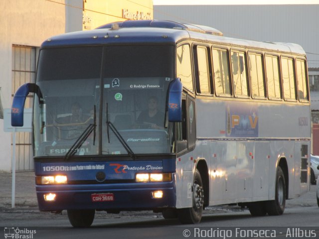 Ônibus Particulares 10500 na cidade de Maceió, Alagoas, Brasil, por Rodrigo Fonseca. ID da foto: 4923780.