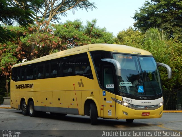 Viação Itapemirim 60683 na cidade de São Paulo, São Paulo, Brasil, por André Luiz Gomes de Souza. ID da foto: 4921662.