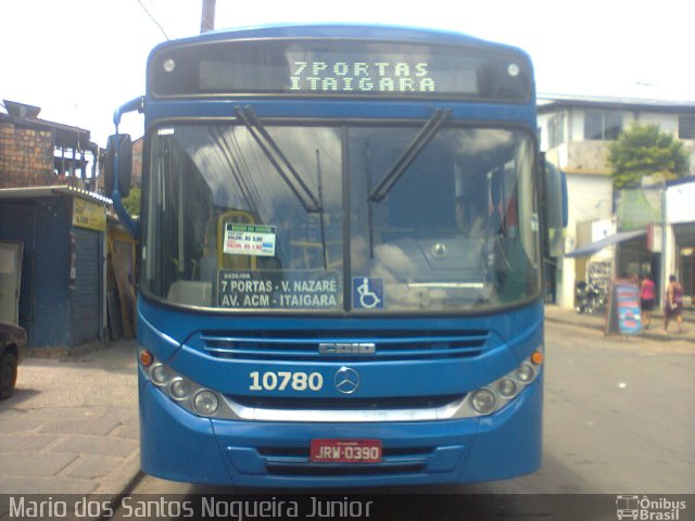 Concessionária Salvador Norte - CSN Transportes 10780 na cidade de Salvador, Bahia, Brasil, por Mario dos Santos Nogueira Junior. Número da foto: #4923113.