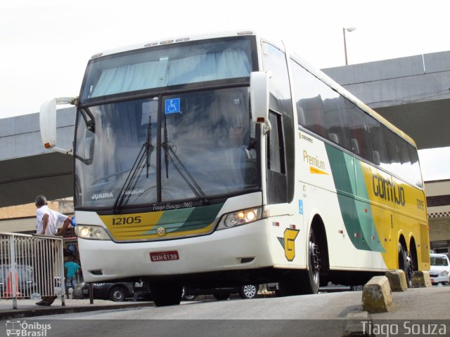 Empresa Gontijo de Transportes 12105 na cidade de Belo Horizonte, Minas Gerais, Brasil, por Tiago Wenceslau de Souza. ID da foto: 4922282.