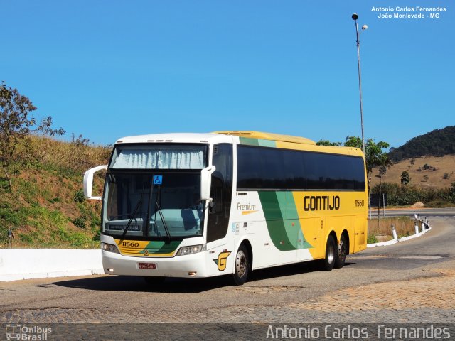 Empresa Gontijo de Transportes 11560 na cidade de João Monlevade, Minas Gerais, Brasil, por Antonio Carlos Fernandes. ID da foto: 4922443.