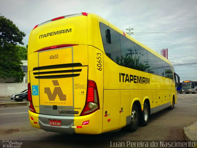 Viação Itapemirim 60653 na cidade de Niterói, Rio de Janeiro, Brasil, por Luan Pereira do Nascimento. Número da foto: #4921853.
