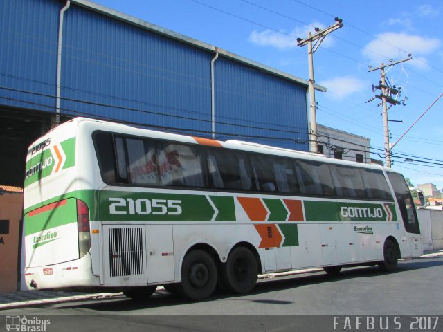 Empresa Gontijo de Transportes 21055 na cidade de Sorocaba, São Paulo, Brasil, por Flavio Alberto Fernandes. ID da foto: 4925817.