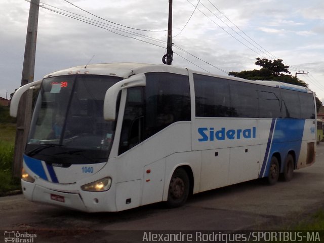 Sideral Transportes e Turismo 1040 na cidade de São Luís, Maranhão, Brasil, por Alexandre  Rodrigues. Número da foto: #4925247.