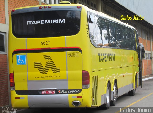 Viação Itapemirim 5027 na cidade de Goiânia, Goiás, Brasil, por Carlos Júnior. Número da foto: #4926032.