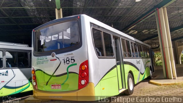 Turin Transportes 185 na cidade de Ouro Branco, Minas Gerais, Brasil, por Luis Philippe Cardoso Coelho. Número da foto: #4926227.